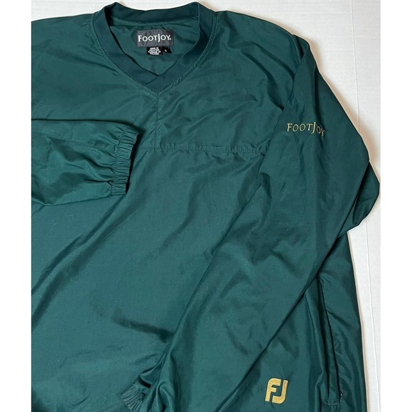 FootJoy Other - FootJoy Men's Golf Pullover Jacket Green V-Neck Lightweight Long Sleeve Size L